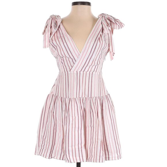 Alexis Tie-Shoulder Striped Mini Dress Size XS - Picture 1 of 2